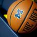 A basketball before the game between Michigan and Penn State on Sunday, Feb. 17. Daniel Brenner I AnnArbor.com
